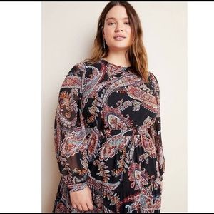 Anthropologie Paisley Maxi Dress